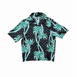 Size S - Amiri Twisted Palm Tree Silk Shirt
